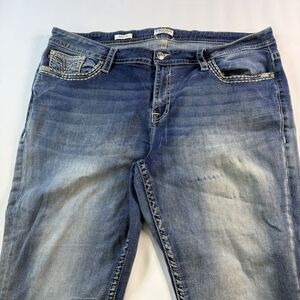 Vigoss Heritage Fit Bootcut Jeans Womens Size 24 Blue Denim Medium Wash